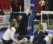 Женская сборная команда России по волейболу сидя выиграла международные соревнования в США 