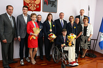 Губернатор Иркутской области С.Г. Левченко встретился с  членами паралимпийской сборной команды России и тренерами спортсменов