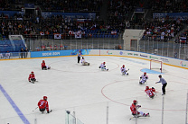Сборная России по хоккею-следж уступила с минимальным счетом сборной Кореи на XI Паралимпийских зимних играх в г. Сочи
