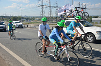 Велопробег BLIND RACE Astana-Paris с участием казахстанских паралимпийцев проходит по России